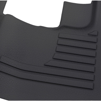 All-Weather Floor Mats compatible for Honda CR-V 2007-2011 Black TPE Car Carpet Full Set