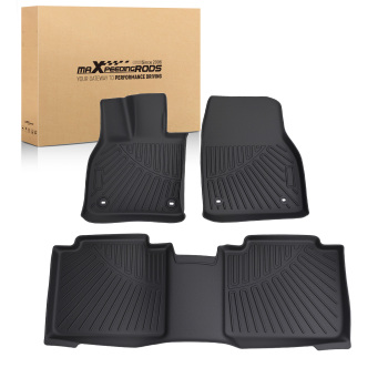 All-Weather Floor Mats compatible for Subaru Solterra compatible for Toyota bZ4X 2023-2025 TPE Car Carpet