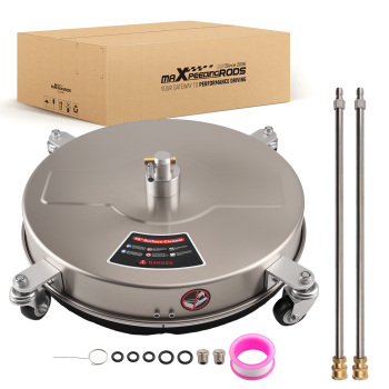 Pressure Washer Surface Cleaner 4000 PSI with 4 Wheels 2 Extended Wands