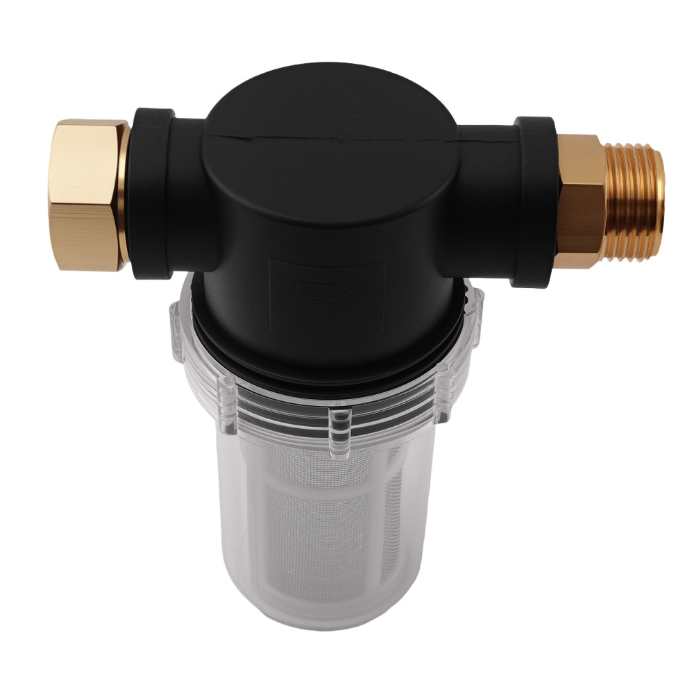 3/4 Inch Brass Inline Filter for Pressure Washer Garden Hose Water Screen