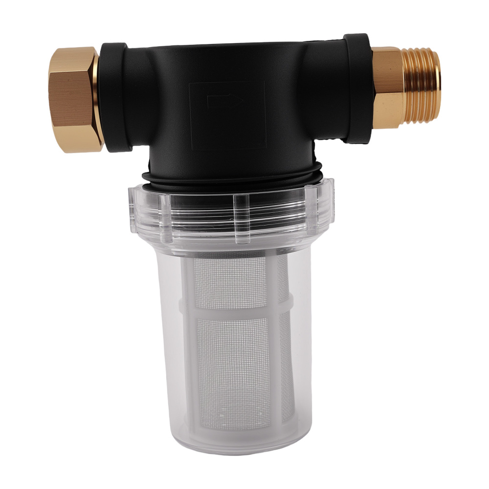 3/4 Inch Brass Inline Filter for Pressure Washer Garden Hose Water Screen