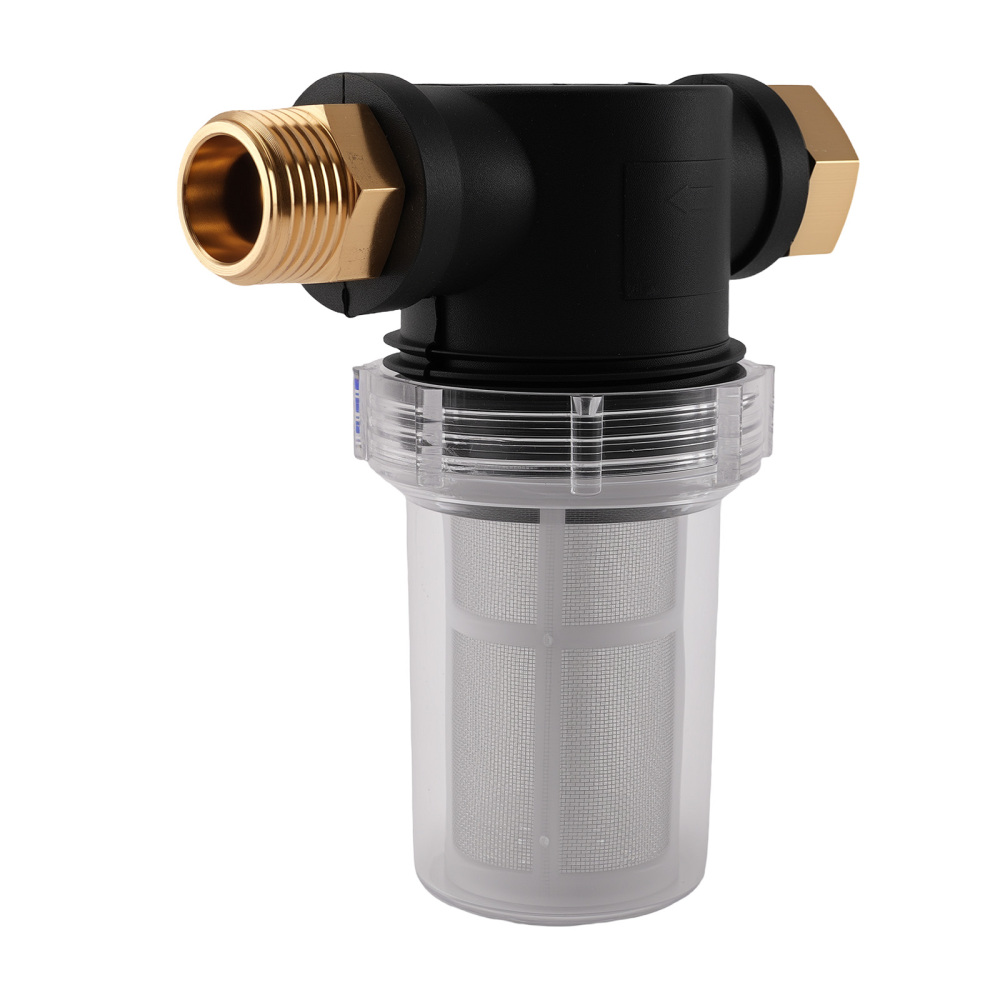 3/4 Inch Brass Inline Filter for Pressure Washer Garden Hose Water Screen