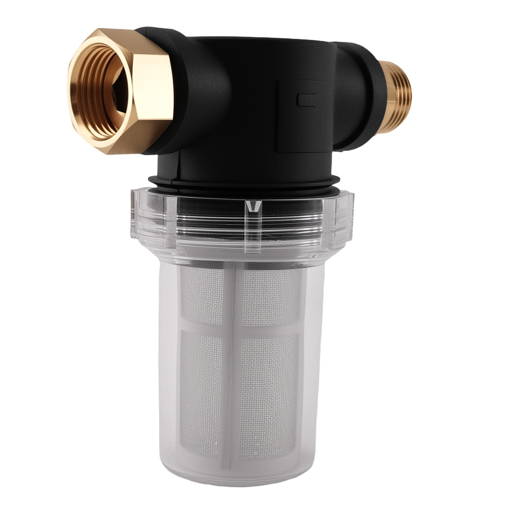 3/4 Inch Brass Inline Filter for Pressure Washer Garden Hose Water Screen