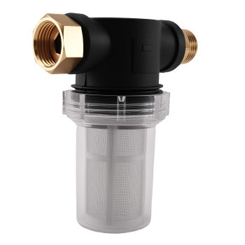 3/4 Inch Brass Inline Filter for Pressure Washer Garden Hose Water Screen