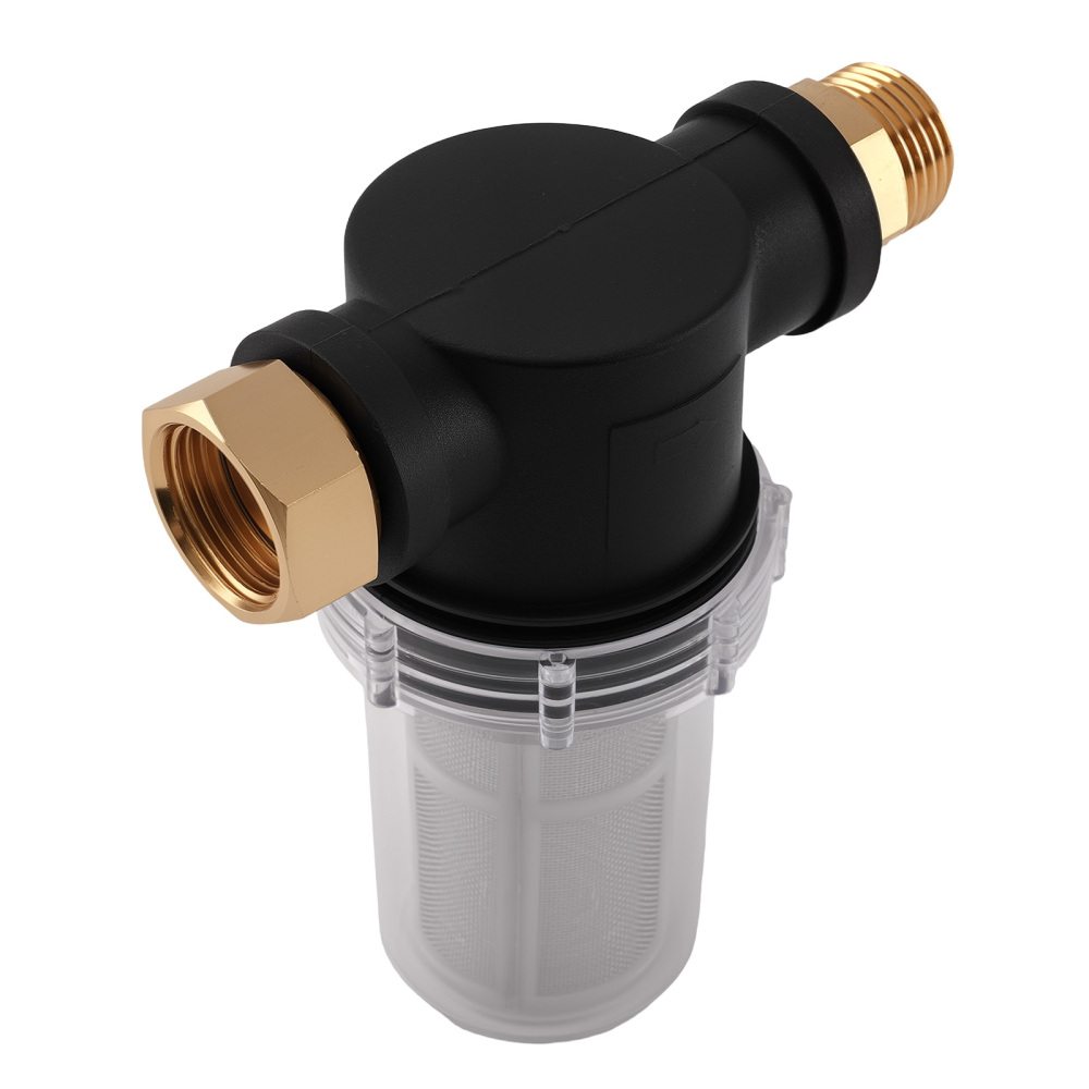 3/4 Inch Brass Inline Filter for Pressure Washer Garden Hose Water Screen