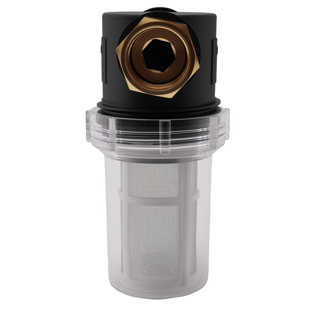 3/4 Inch Brass Inline Filter for Pressure Washer Garden Hose Water Screen