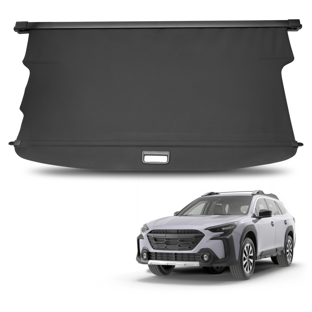 Black Canvas Cargo Cover compatible for Chevrolet Traverse 2018-2023 Retractable Waterproof
