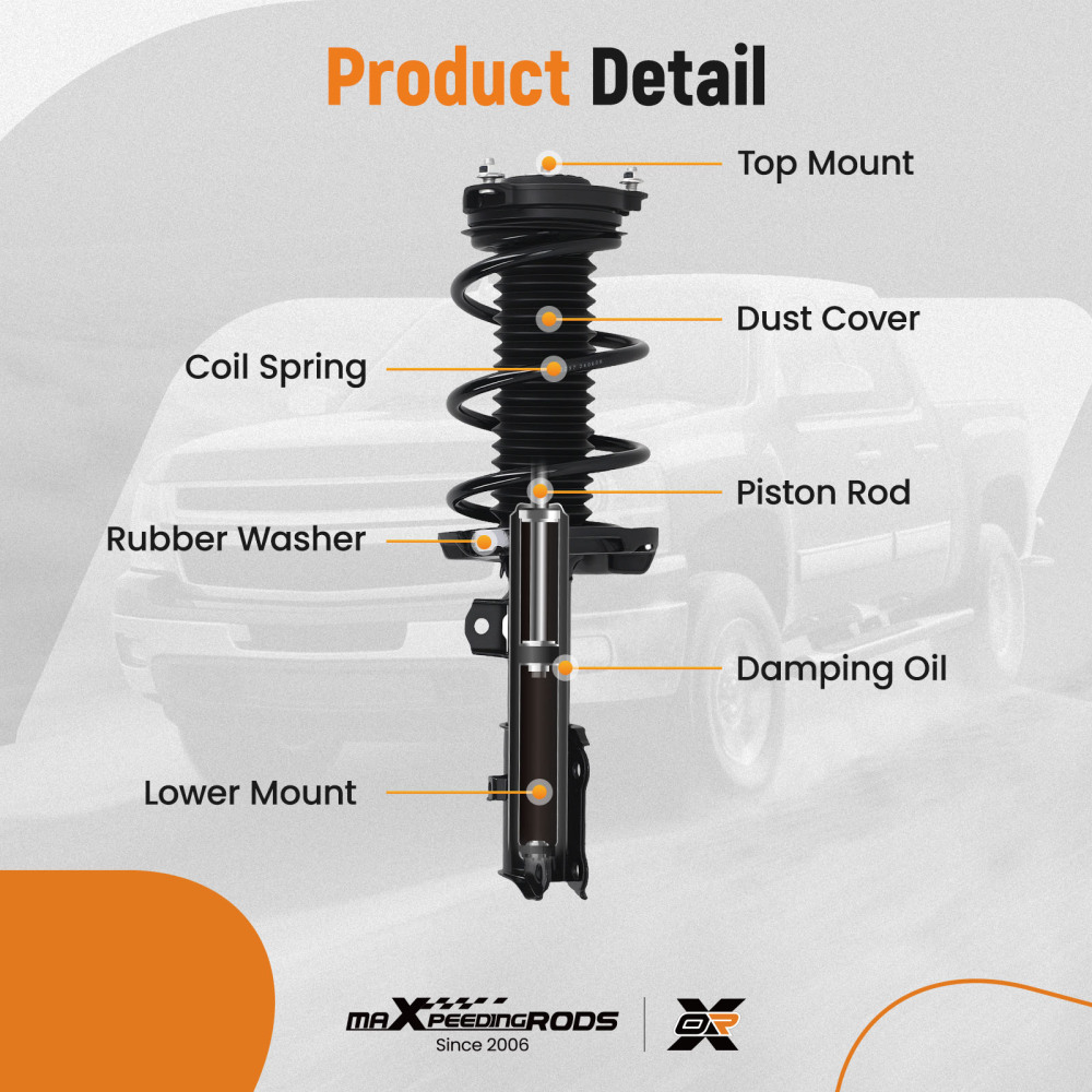 Front Strut Spring Suspension compatible for Hyundai Elantra GT 2018-2020 1.6L 2.0L