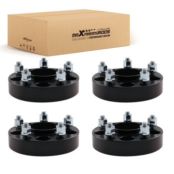 4pc 1.25 Inch Wheel Spacers compatible for Cadillac XLR compatible for Corvette 5x4.75 70.5mm M12x1.5