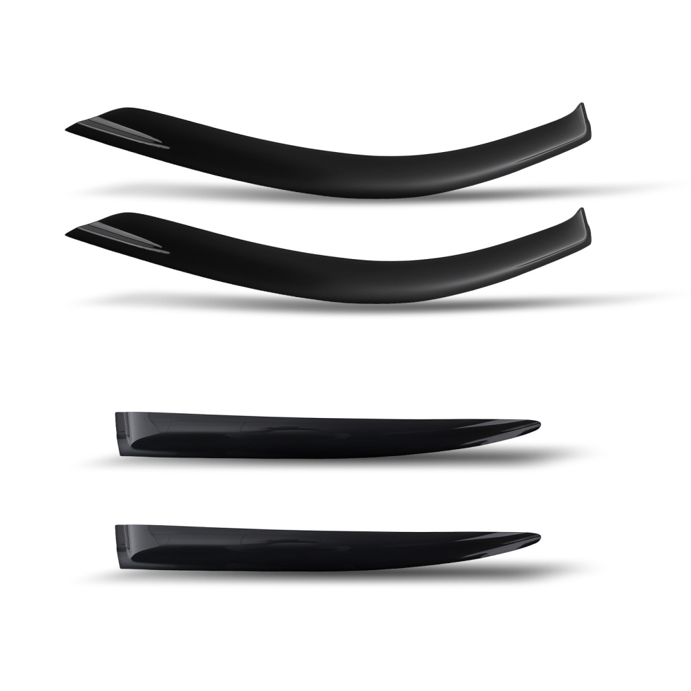 Acrylic Window Deflectors compatible for SKODA Octavia 2004-2013 Outside Mount Black Tinted