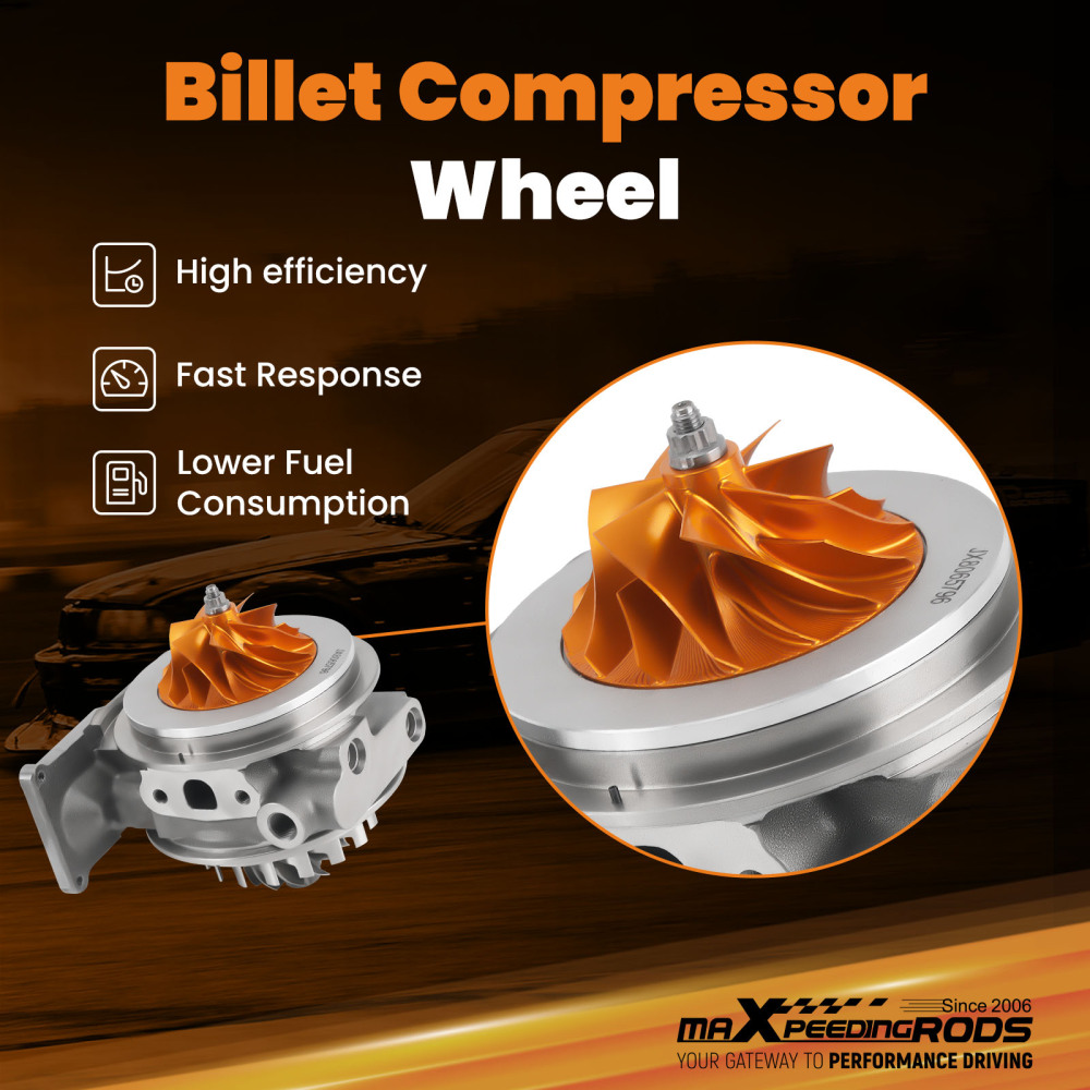 Upgraded Billet Turbo Cartridge compatible for Dodge Ram 2500 3500 6.7L compatible for Cummins 2013 -2018