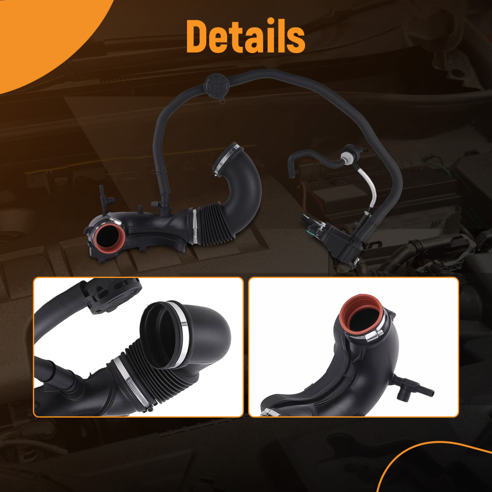 Air Duct Intake Hose compatible for Mercedes CLS E C GLC 2009-2023 2740905700 Black Part