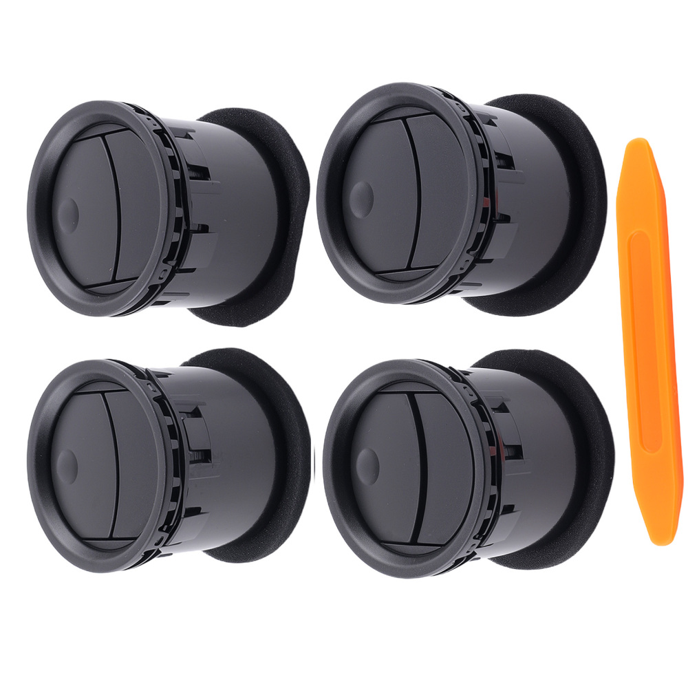 4Pcs compatible for AC Heater Air Vent/HVAC Vent Duct Black compatible for Ford F-150 2004-2008
