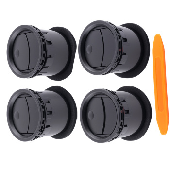 4Pcs compatible for AC Heater Air Vent/HVAC Vent Duct Black compatible for Ford F-150 2004-2008