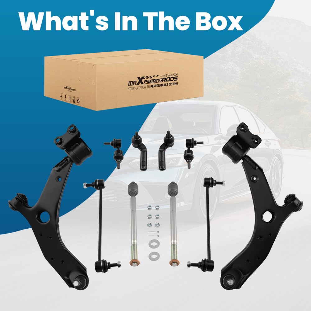 maXpeedingrods 10Pcs Suspension Kit Compatible for Mazda 3 2004-2009 Mazda 5 2006-2015