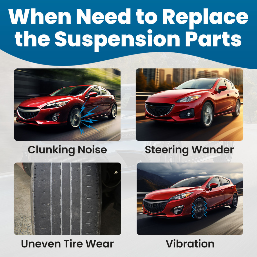 maXpeedingrods 10Pcs Suspension Kit Compatible for Mazda 3 2004-2009 Mazda 5 2006-2015