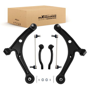 6x Front Lower Control Arms Sway Bar Tie Rods Kit compatible for Honda Pilot 2006 2007 2008
