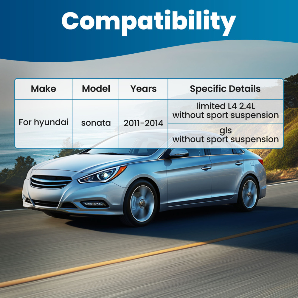 maXpeedingrods 8Pcs Front Suspension Kit for Hyundai Sonata 2011-2014 (Non Sport Suspension)