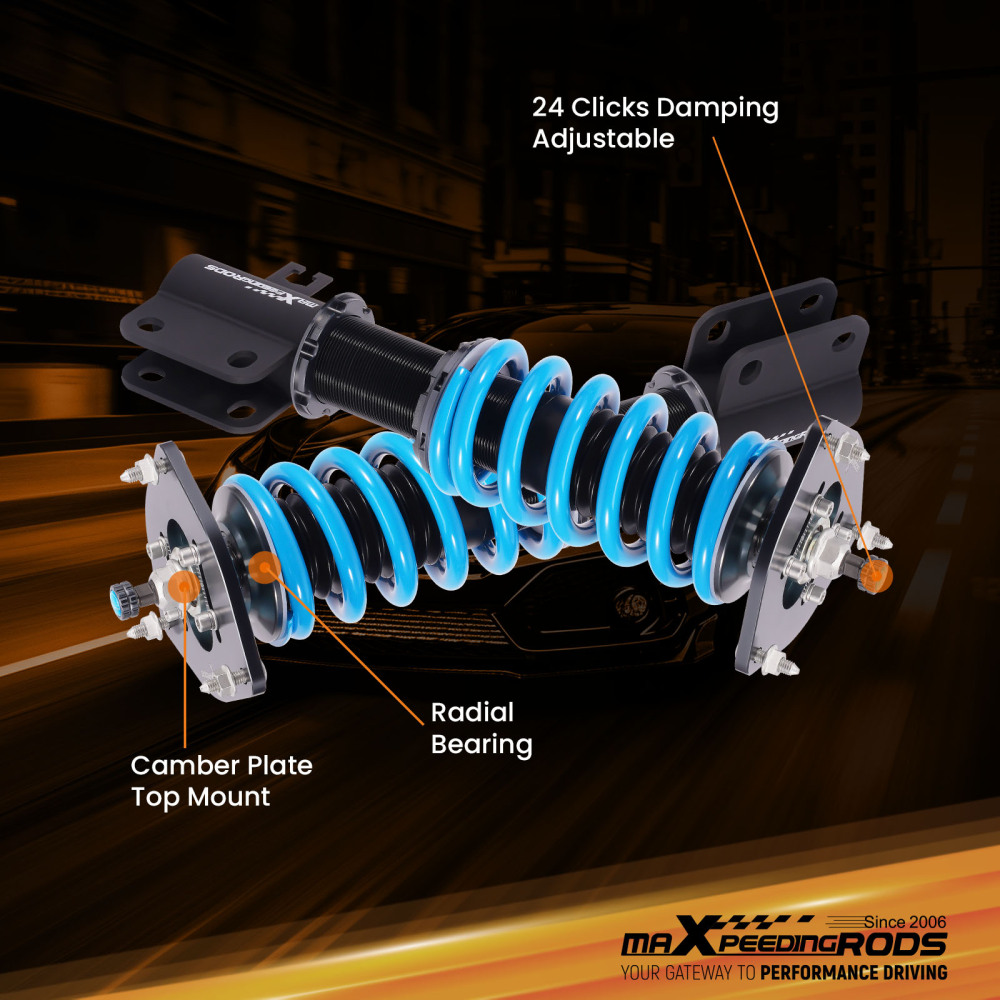 MaXpeedingrods 24 Way Coilovers Kit compatible for Subaru Legacy GT Sedan 4-Door 2000-2004