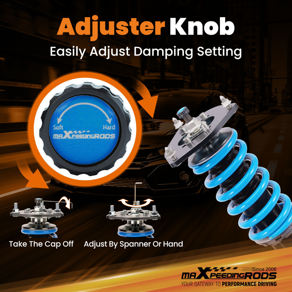 MaXpeedingrods 24 Way Coilovers Kit compatible for Subaru Legacy GT Sedan 4-Door 2000-2004