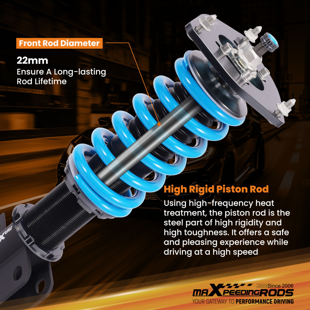 MaXpeedingrods 24 Way Coilovers Kit compatible for Subaru Legacy GT Sedan 4-Door 2000-2004