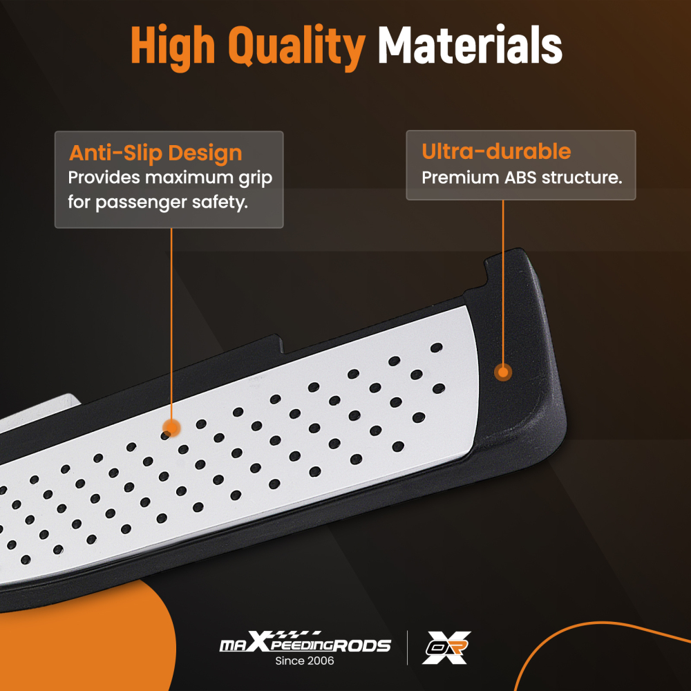 Aluminum Running Board compatible for Honda CR-V 2012-16 Side Steps 62 Length Black Silver