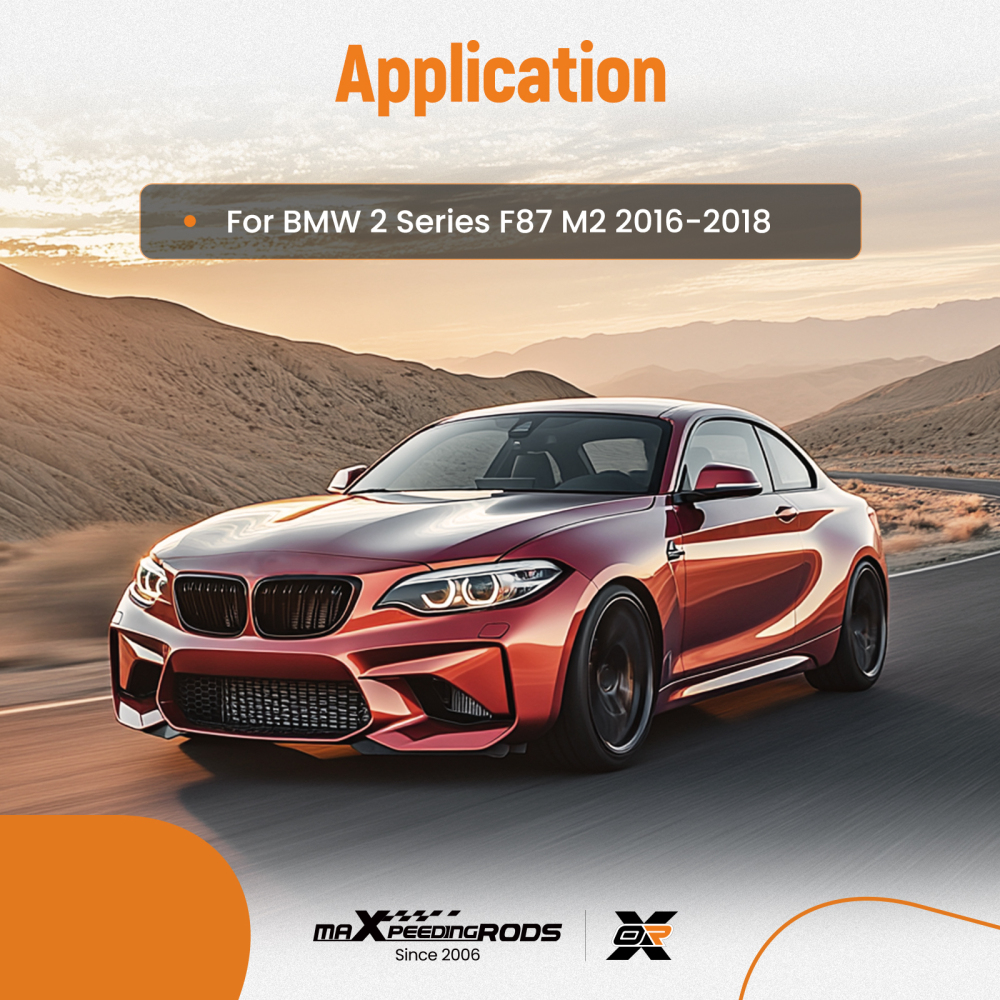 Carbon Look Racing Kit compatible for BMW 2 Series F87 M2 2016+ Front Lip M Style