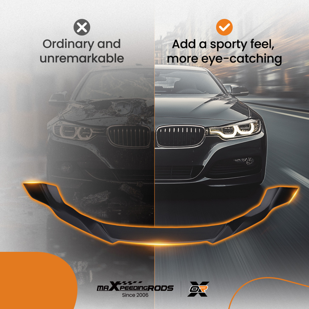 Carbon Look Racing Kit compatible for BMW 2 Series F87 M2 2016+ Front Lip M Style