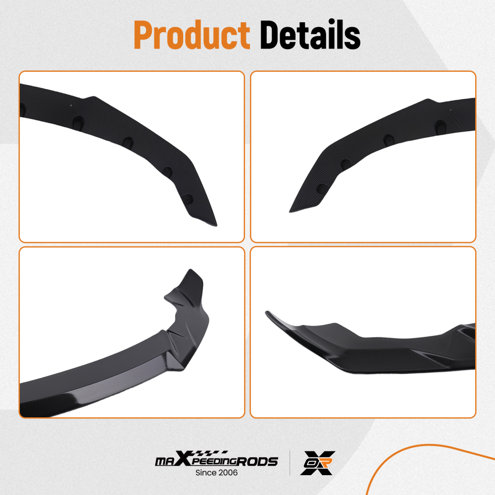 Carbon Look Racing Kit compatible for BMW 2 Series F87 M2 2016+ Front Lip M Style