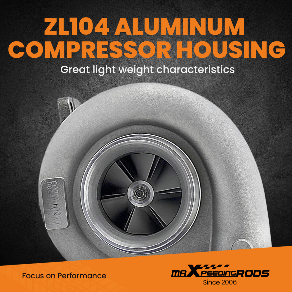 T76 T4 Turbo Turbine 0.96 A/R Com .80 A/R Oil Cold 500+ HP V-Band Turbocharger