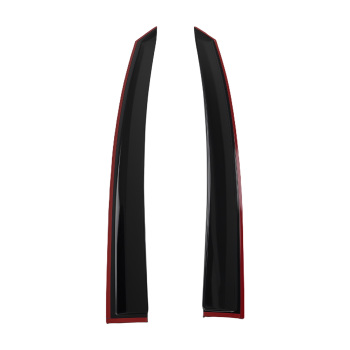 4PC Rain Visor Window Guards compatible for Ford Fusion 2013-2020 Tinted Black