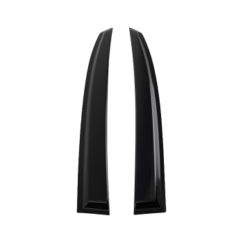 4PC Side Window Visors Rain Guards Pack compatible for Kia Rio 2018-2023 Black Tinted