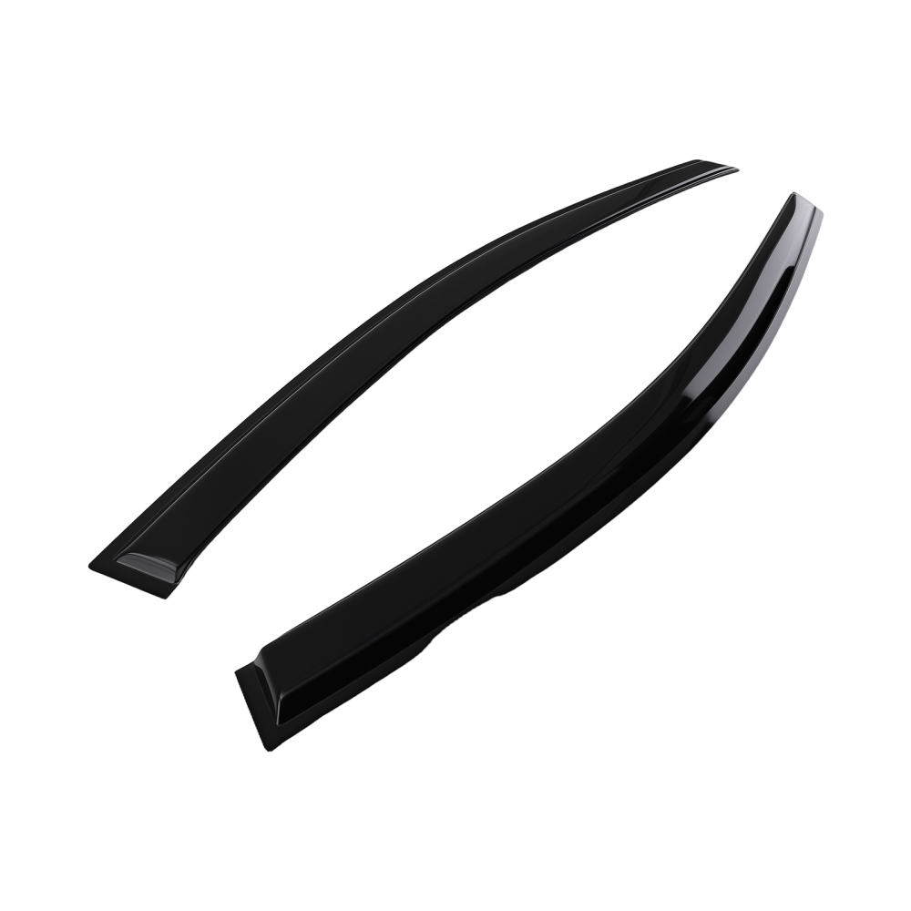 4PC Side Window Visors Rain Guards Pack compatible for Kia Rio 2018-2023 Black Tinted