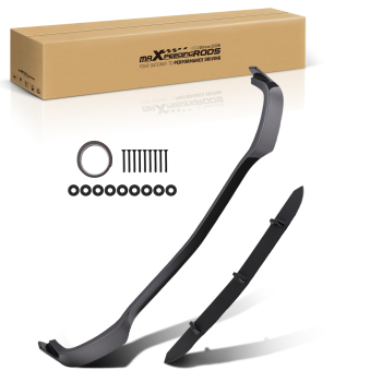 Front Bumper Lip compatible for Mercedes W205 C63 AMG S 2015-2021 Sedan Wagon Black