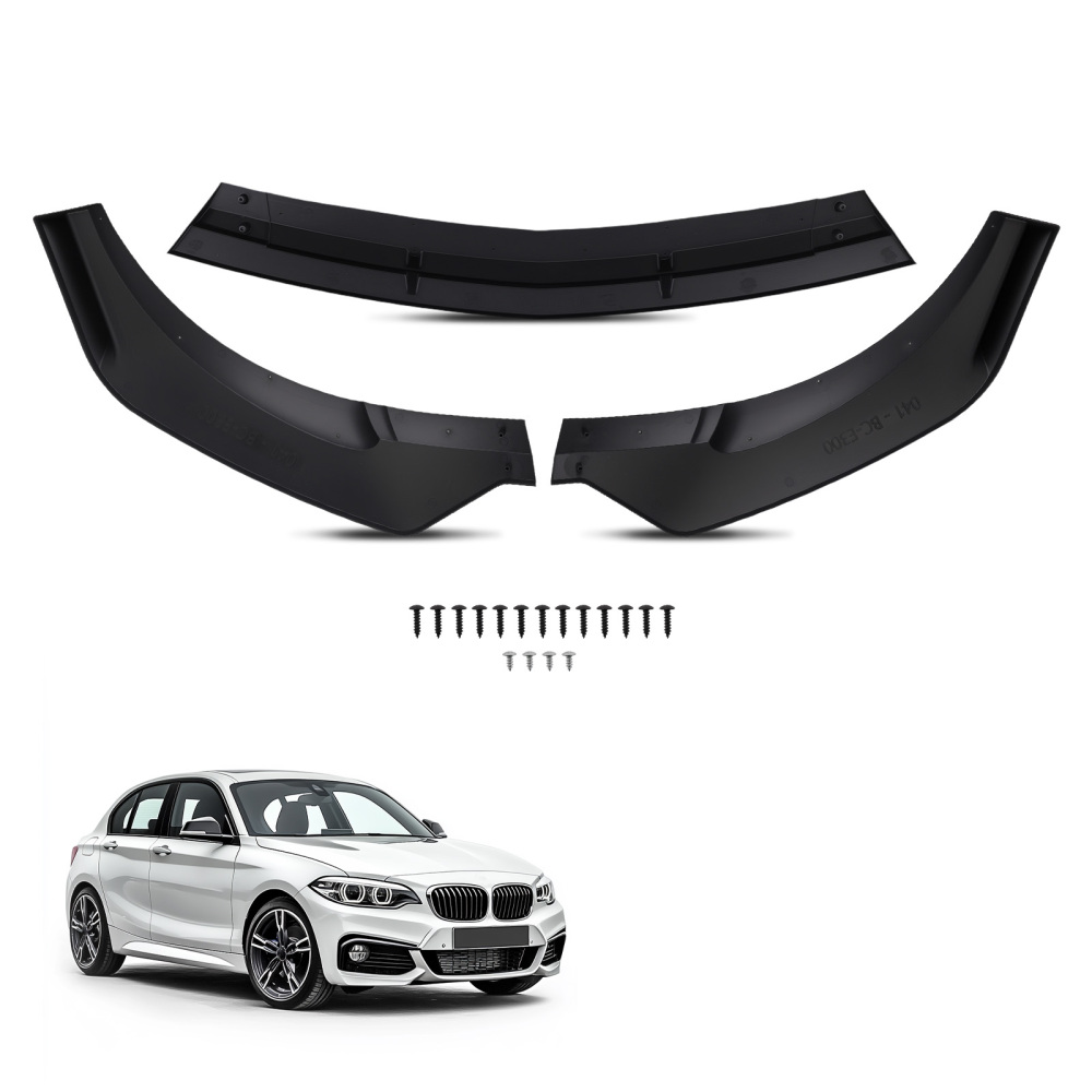 Front Bumper Accent compatible for Mercedes E-Class Sport Package 2017-2019 Gloss Black