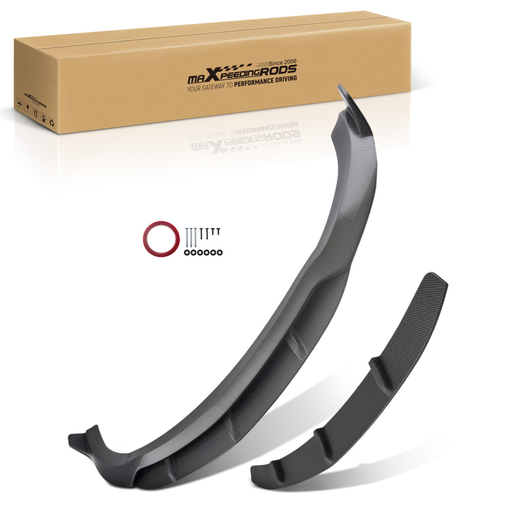 Carbon Fiber Style Front Splitter compatible for Mercedes E Class W213 E63 2016-2019