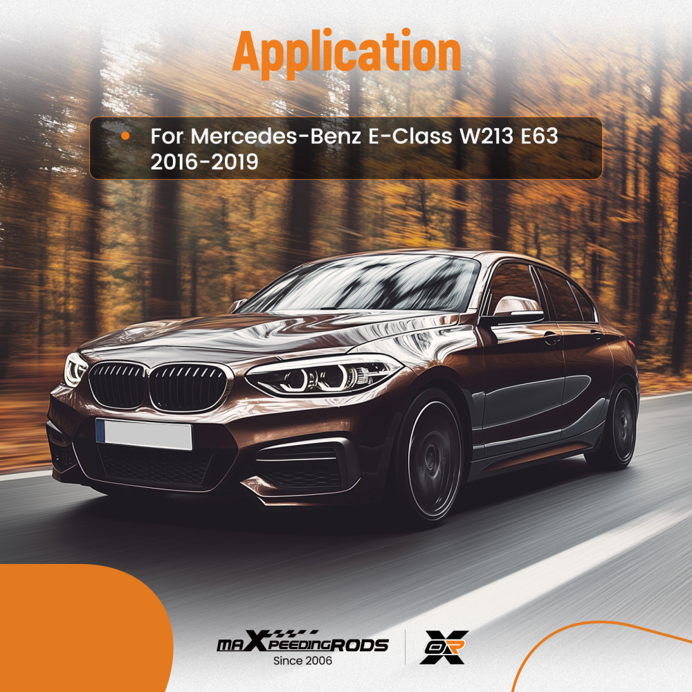 Carbon Fiber Style Front Splitter compatible for Mercedes E Class W213 E63 2016-2019