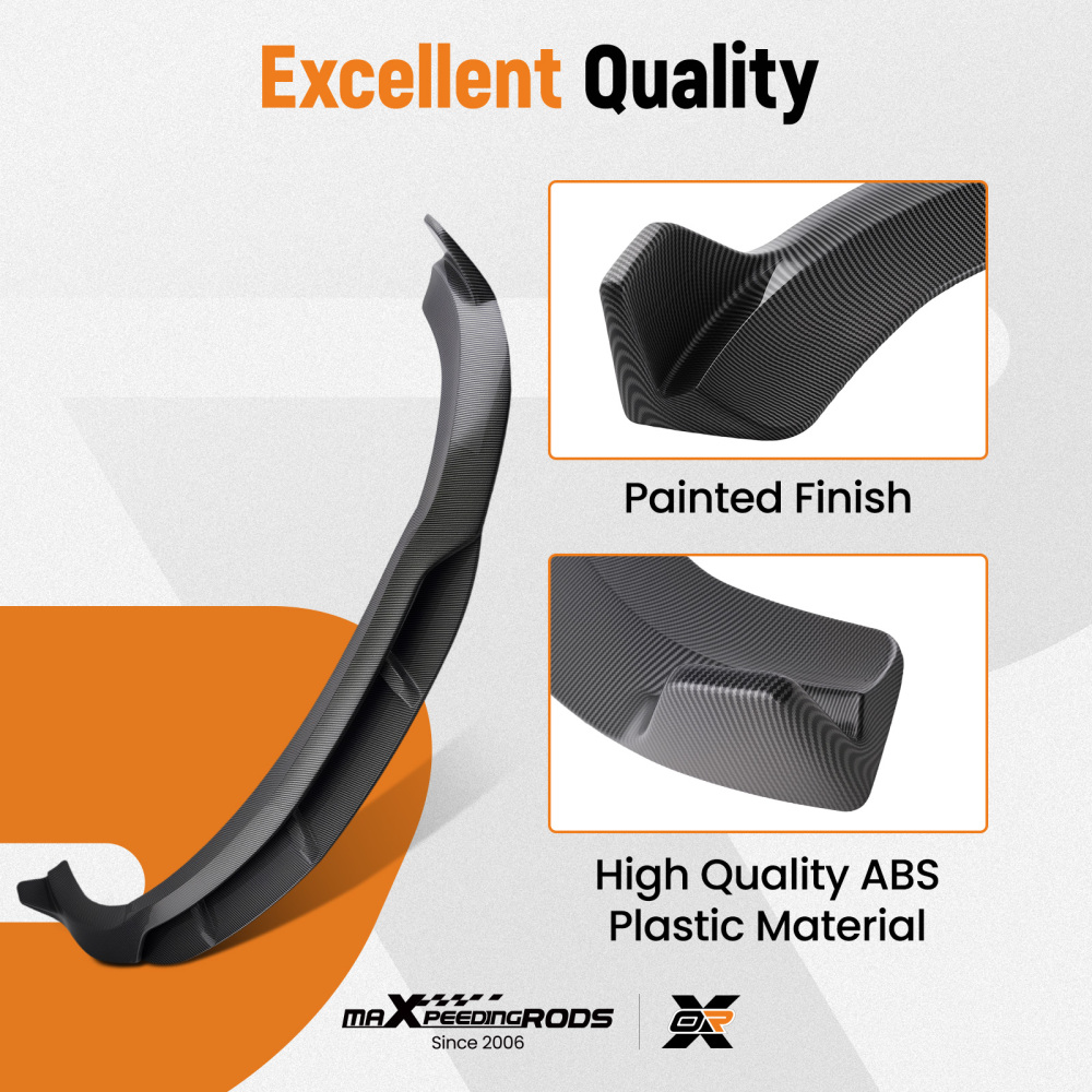 Carbon Fiber Style Front Splitter compatible for Mercedes E Class W213 E63 2016-2019