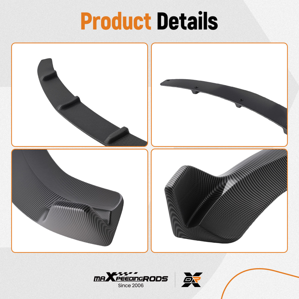 Carbon Fiber Style Front Splitter compatible for Mercedes E Class W213 E63 2016-2019