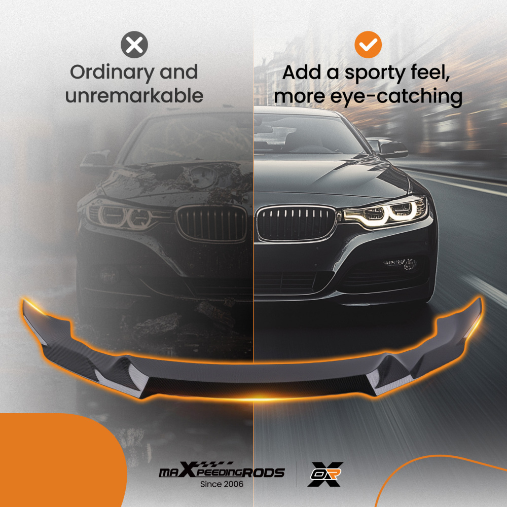 Carbon Look Racing Kit compatible for BMW 2 Series F87 M2 2016+ Front Lip M Style