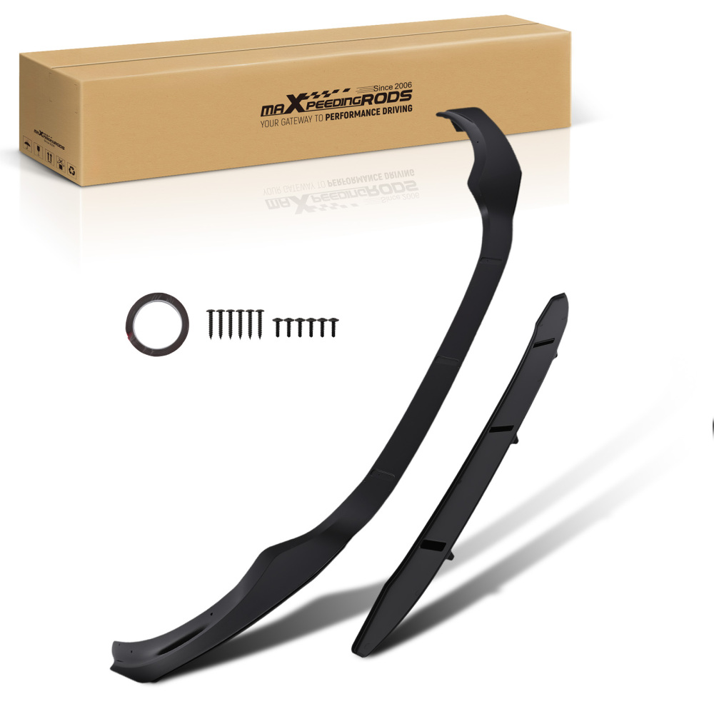 Front Bumper Add On Lip compatible for BMW X3 G01 X4 G02 M Sport 2017-2021 Black