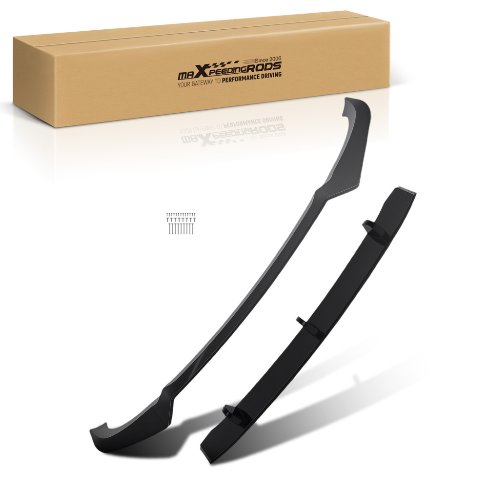 Black Front Kit compatible for BMW X6 G06 M Sport 2020-2023 Bumper Splitter Lip