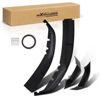 Front Bumper Lip Spoiler Splitters ABS compatible for BMW 5 Series M Sport G30 2017-20