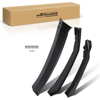 Front Bumper Cover compatible for Honda Civic SI/Hatchback 2017-2021 Black Plastic Guard