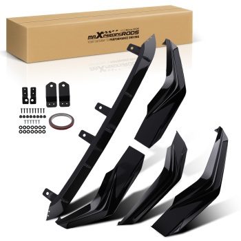Front Air Dam Guard compatible for Honda Civic 2022-2024 MC Style Black Bumper Splitter