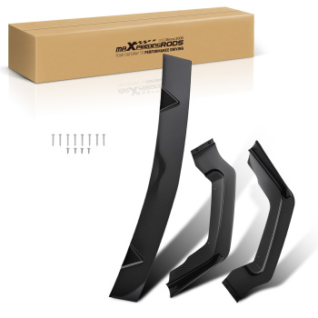 3PC Sport Style Front Kit compatible for Infiniti Q50 2014-2017 Carbon Fiber Bumper