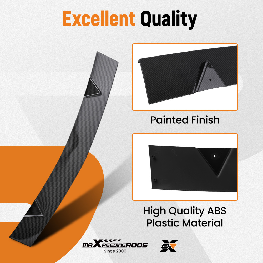 3PC Sport Style Front Kit compatible for Infiniti Q50 2014-2017 Carbon Fiber Bumper