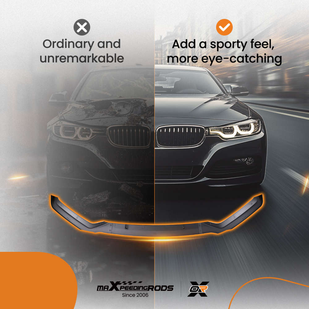 Carbon Style Front Lip compatible for Infiniti Q50 Sport 2018-2023 Bumper Protection