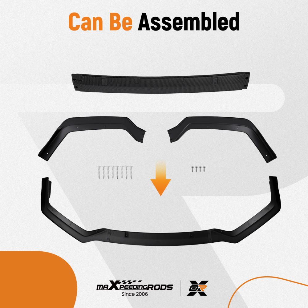 Carbon Style Front Lip compatible for Infiniti Q50 Sport 2018-2023 Bumper Protection