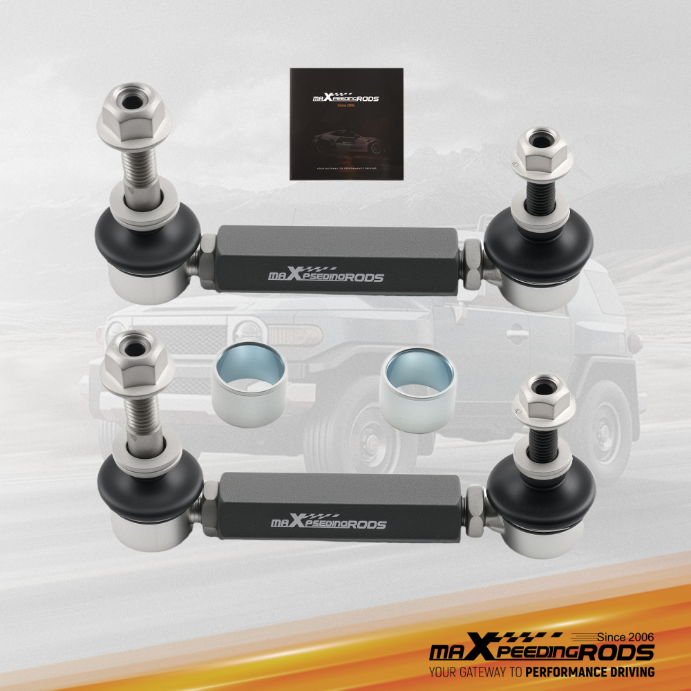 2x Adjustable Front Sway Bar End Link 0-3 Lift ForToyota FJ Cruiser 2007-2014